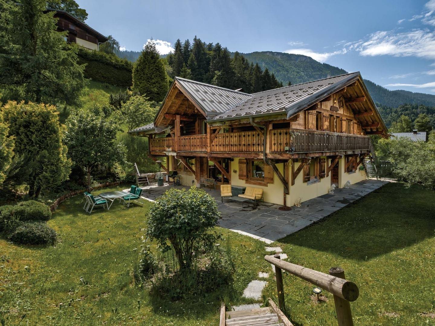 Large Chamonix chalet in the summer